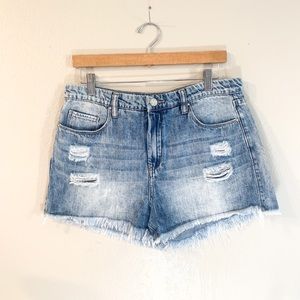 Distressed high waisted Blank NYC shorts
